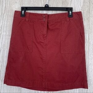 TOMMY HILFIGER Washed Red Chino Skirt